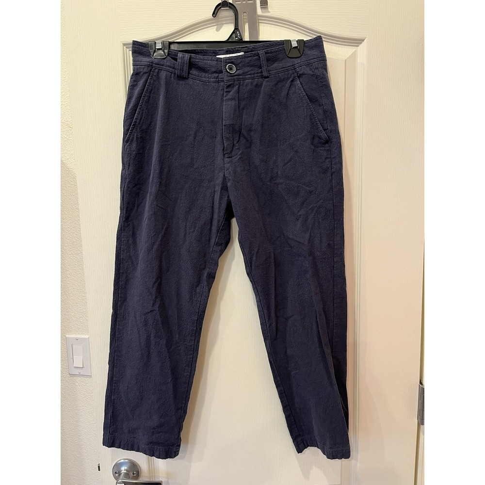 I Love Ugly Slim Kobe‎ Pants Mens Small Blue Cropped Leg Straight Fit Chino